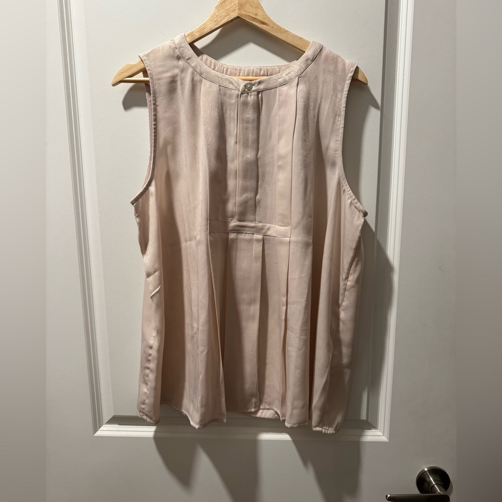 Lucky Brand Sleeveless Blouse in Soft Pink